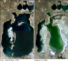 Aral Sea 1989-2003